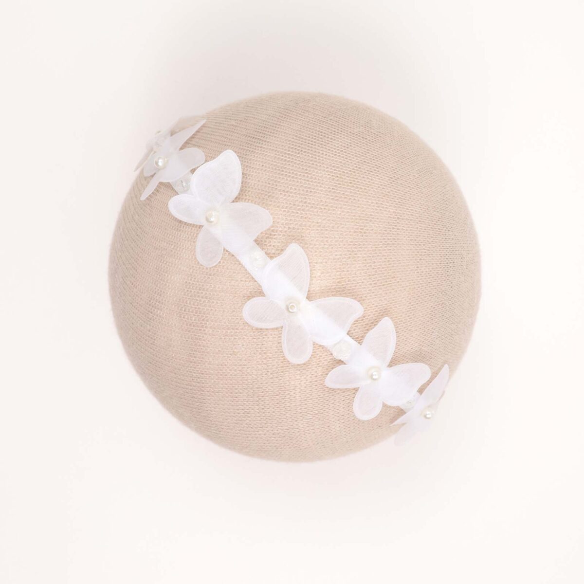 White Butterfly Baby Headband - Image 1
