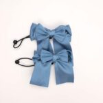 Soft Fabric Bow Hair Ties - Image 13