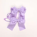 Soft Fabric Bow Hair Ties - Image 6