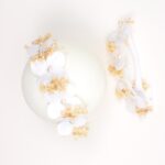 White Floral Pearl Headband - Image 2