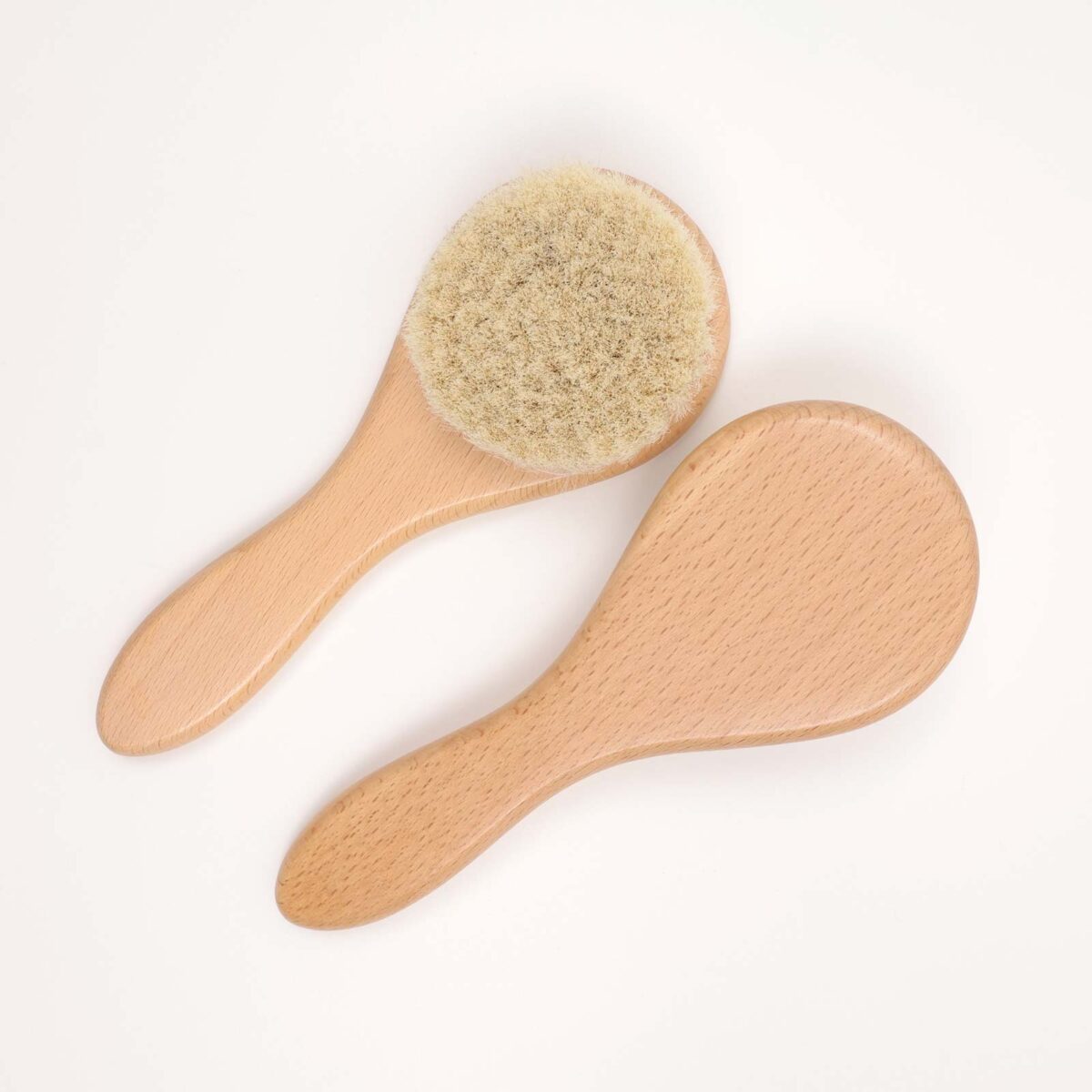 Natural Baby Round Hair Brush - Image 2