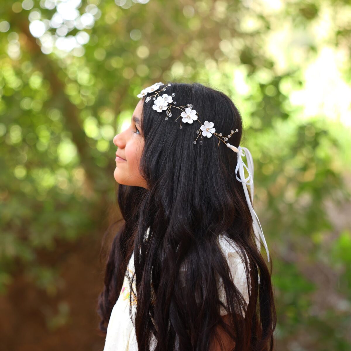 Floral Crystal Hairband - Image 3