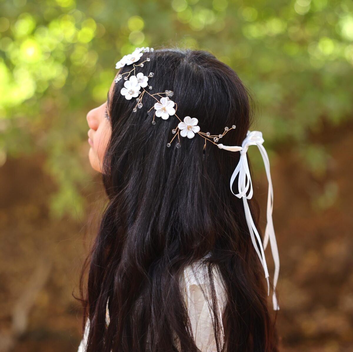Floral Crystal Hairband - Image 1