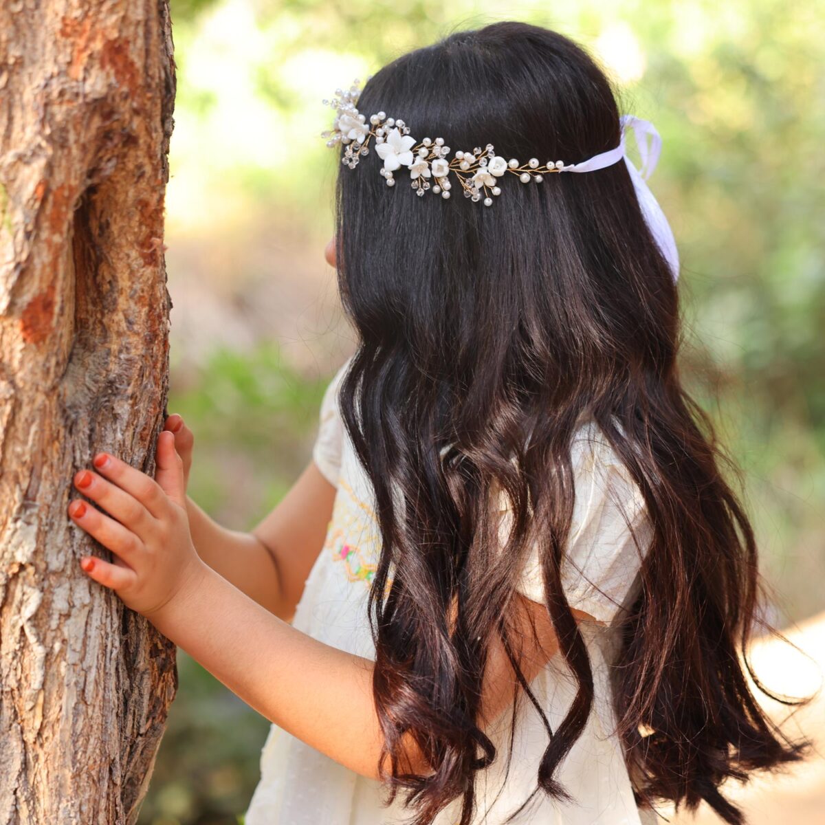 Floral Pearl Hairband - Image 4