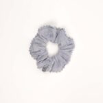 Knitted Lace Trim Scrunchie - Image 5