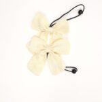 Textured Fabric Bow Hair Ties - Image 4