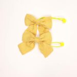 Textured Fabric Bow Hair Ties - Image 7