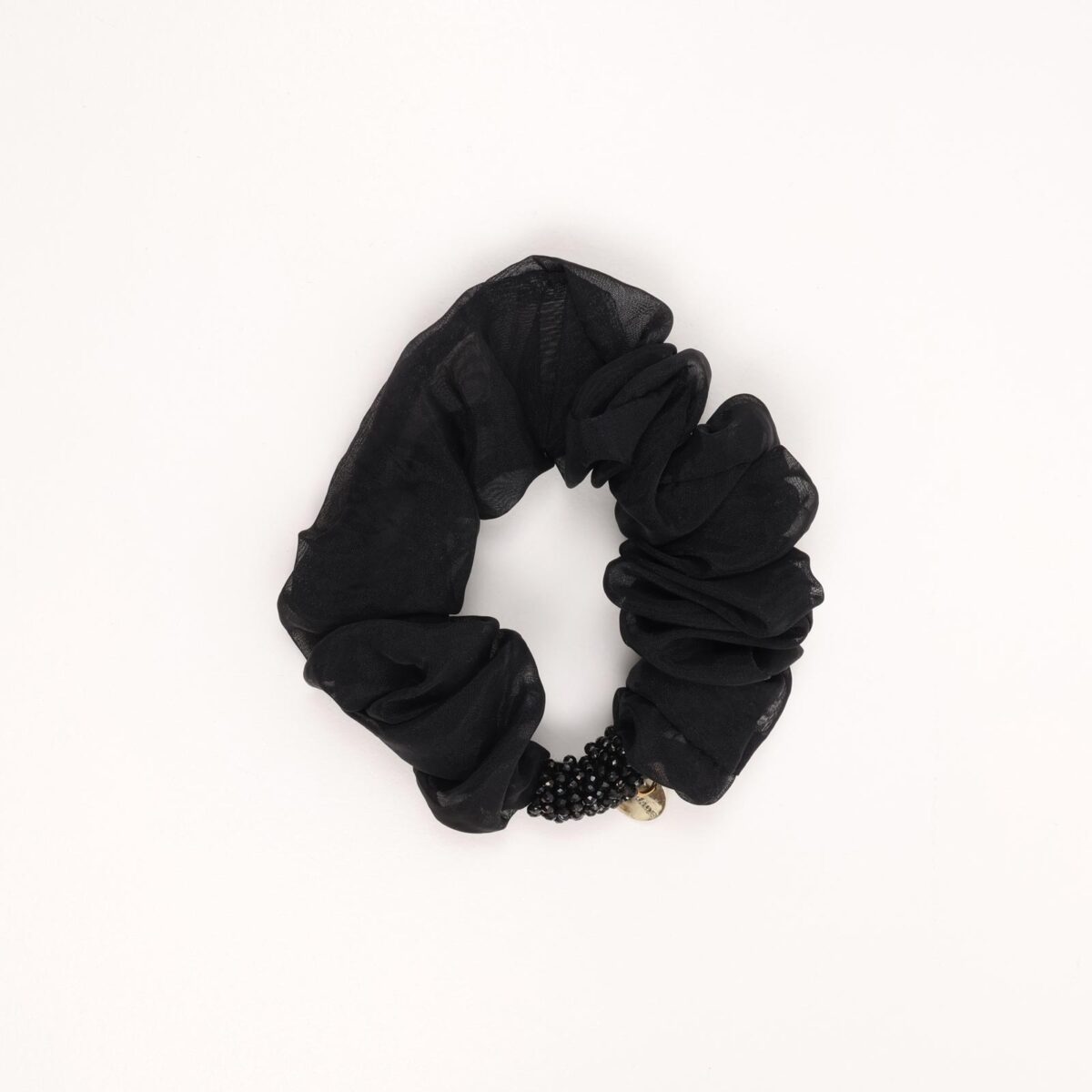 Sheer Beaded Scrunchie - Image 6