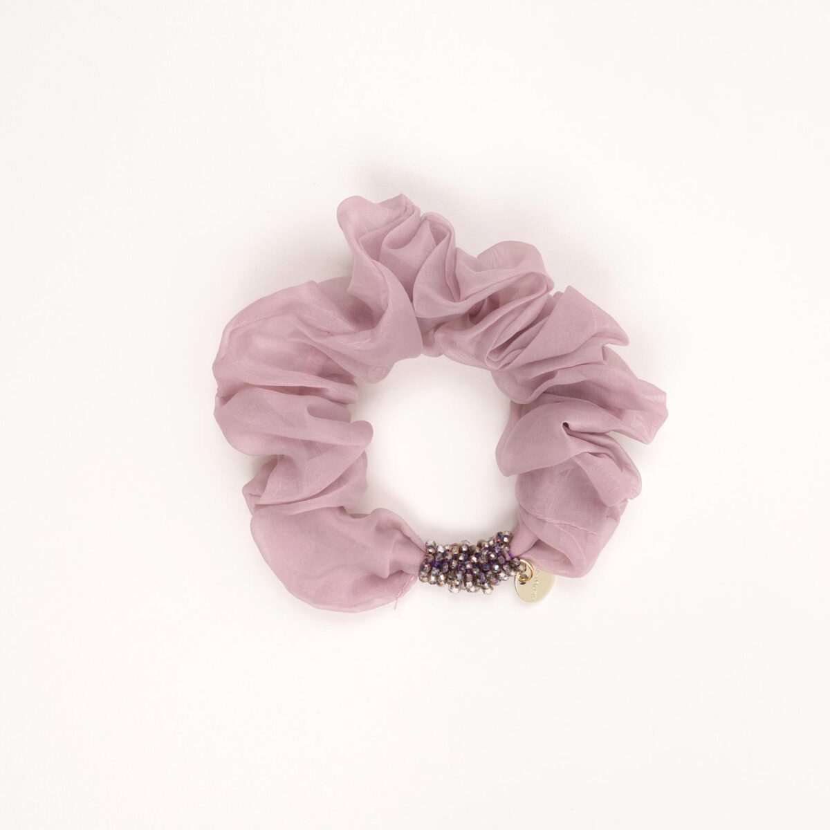 Sheer Beaded Scrunchie - Image 2