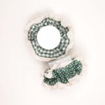 Vintage Green Lace Scrunchie