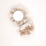 Vintage Beige Lace Scrunchie
