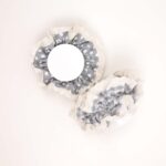 Vintage Gray Lace Scrunchie