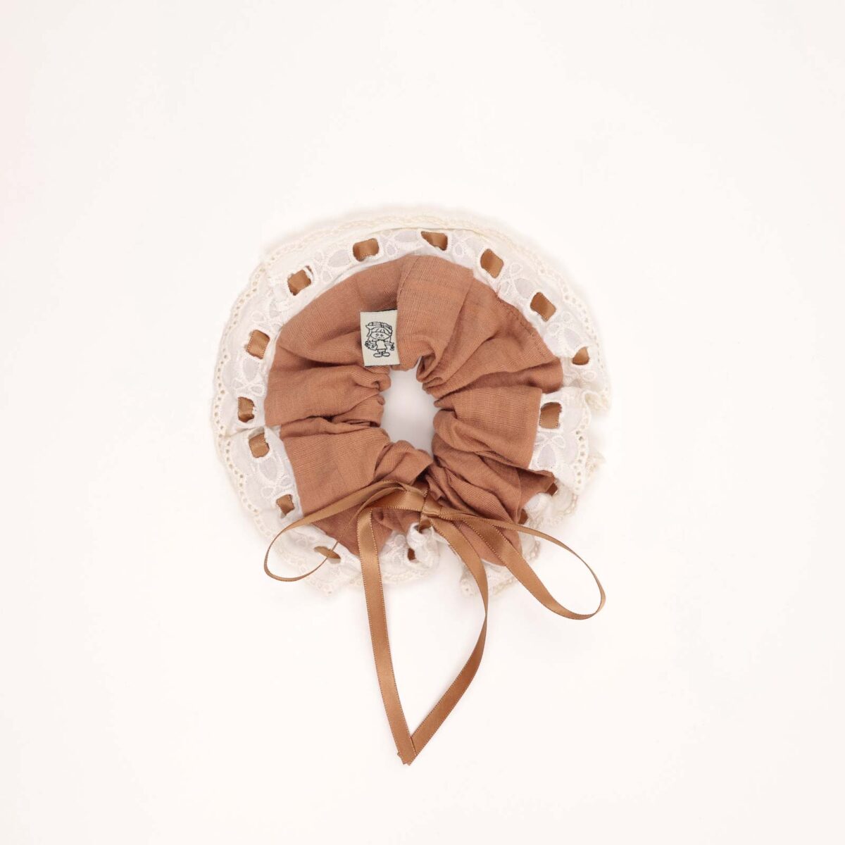 Vintage Lace Trim Scrunchie - Image 5