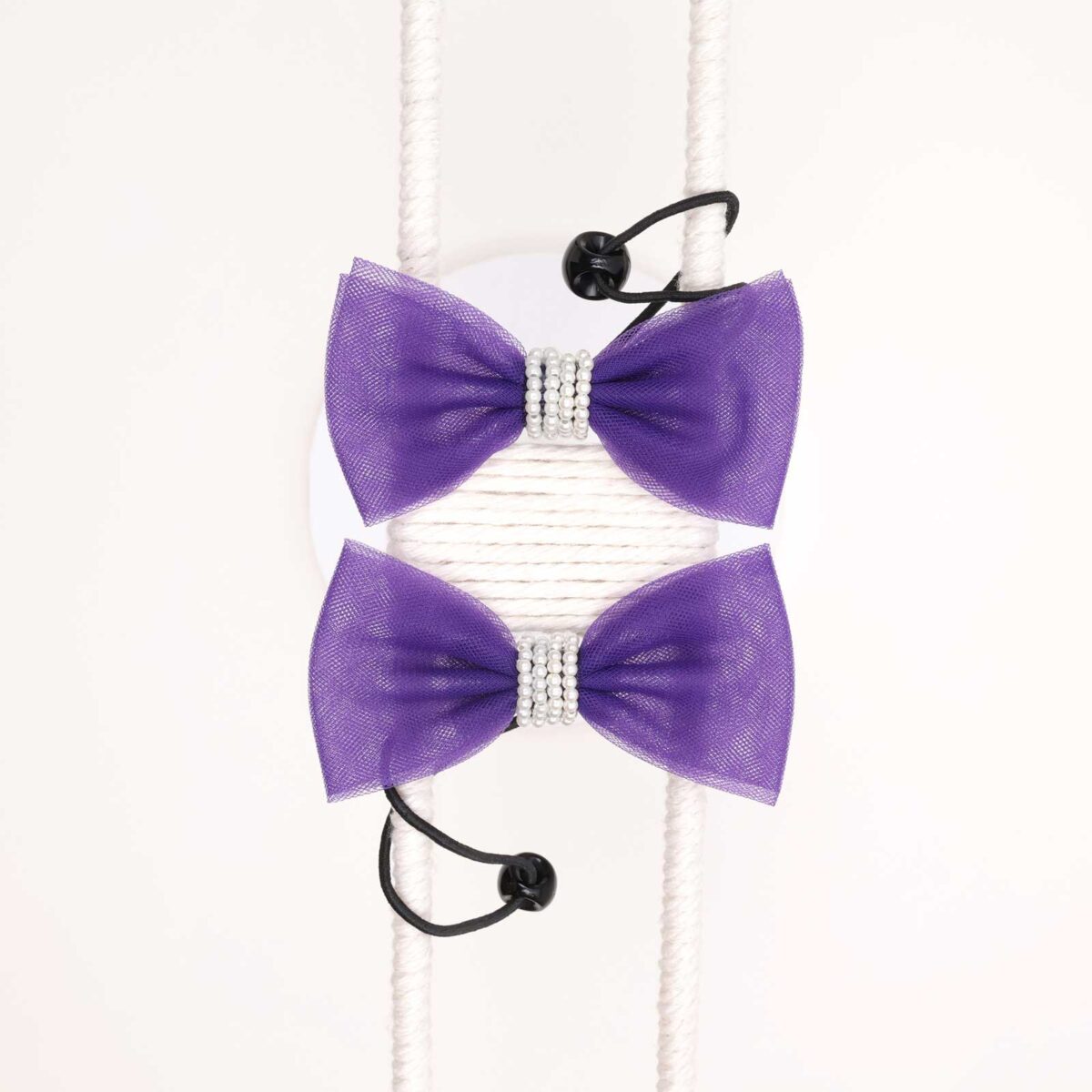 Sheer Bow Hair Ties - Image 1