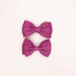 Classic Double Bow Hair Clips - Image 8