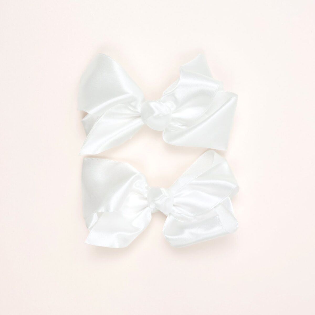 Satin Knot Bow Hair Clips - Image 1