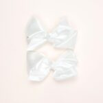 Satin Knot Bow Hair Clips