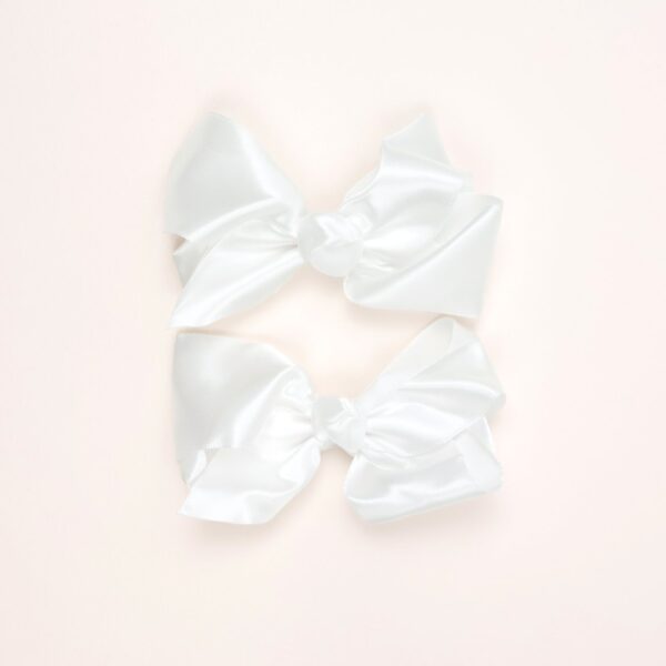 Satin Knot Bow Hair Clips