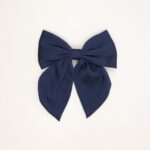 Satin Short-Tail Bow Hair Clip