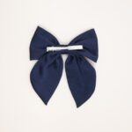 Satin Short-Tail Bow Hair Clip - Image 3