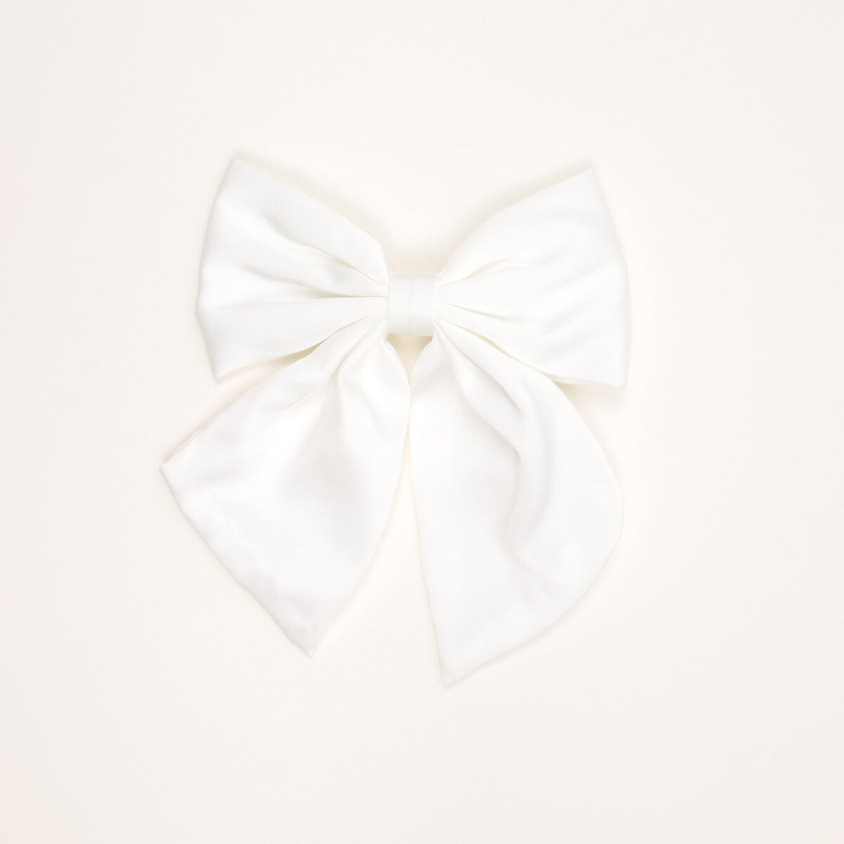Satin Short-Tail Bow Hair Clip - Image 2