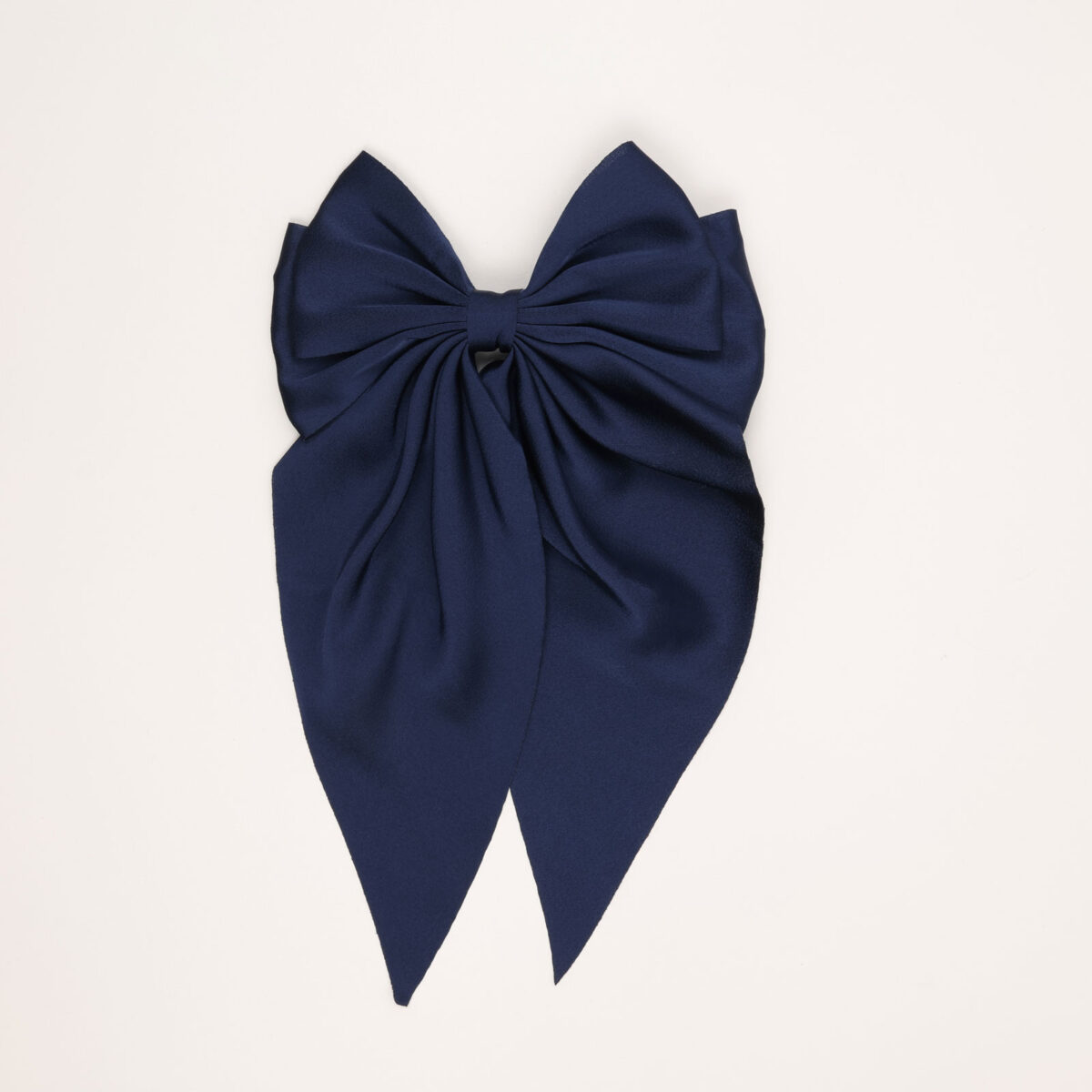Satin Long-Tail Bow Hair Clip - Image 1
