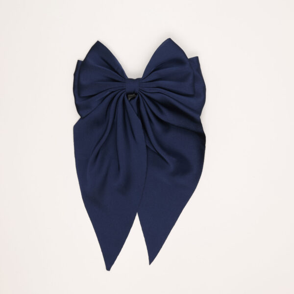 Satin Long-Tail Bow Hair Clip