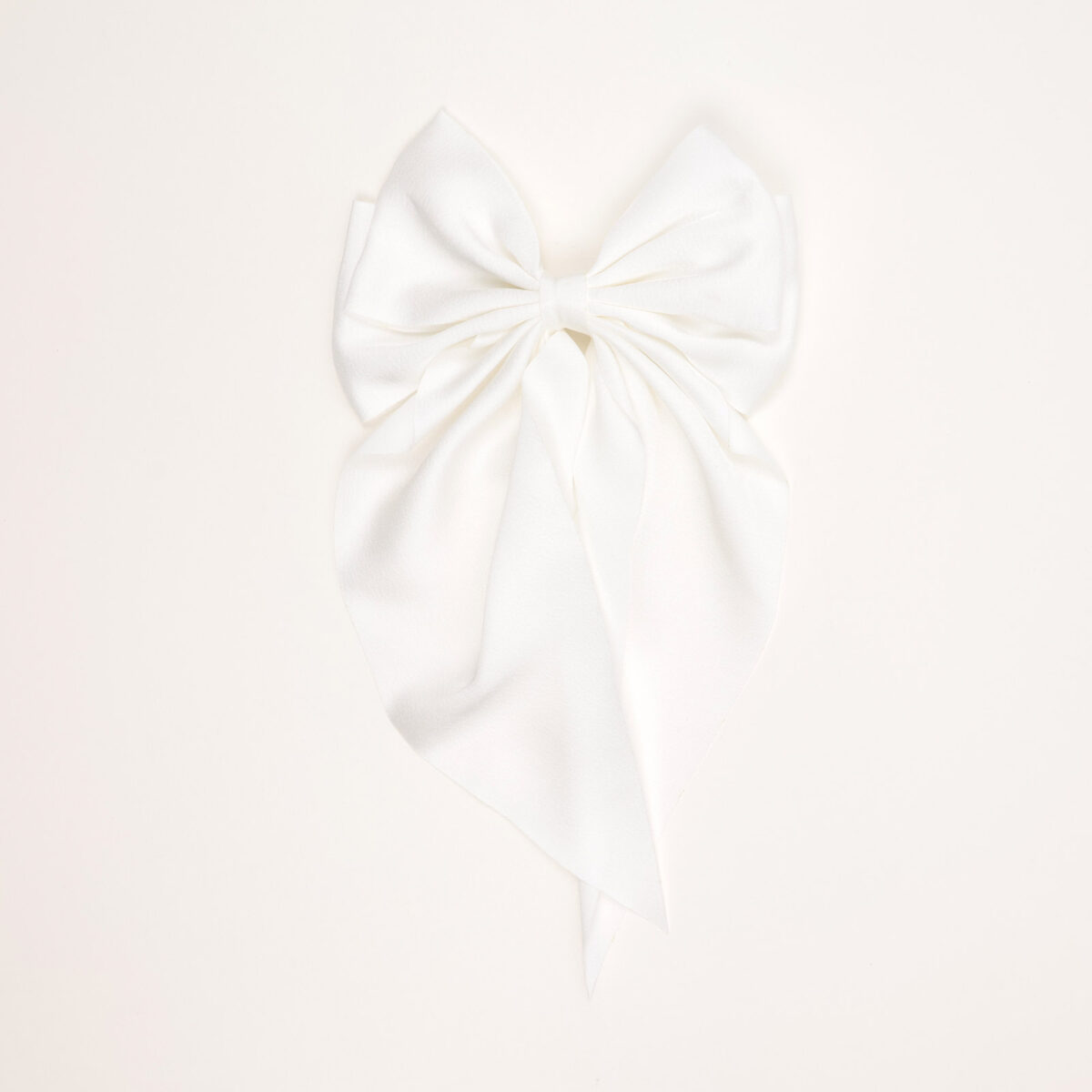 Satin Long-Tail Bow Hair Clip - Image 2