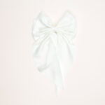 Satin Long-Tail Bow Hair Clip - Image 2