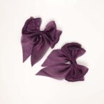 Soft Satin Bow Hair Clips