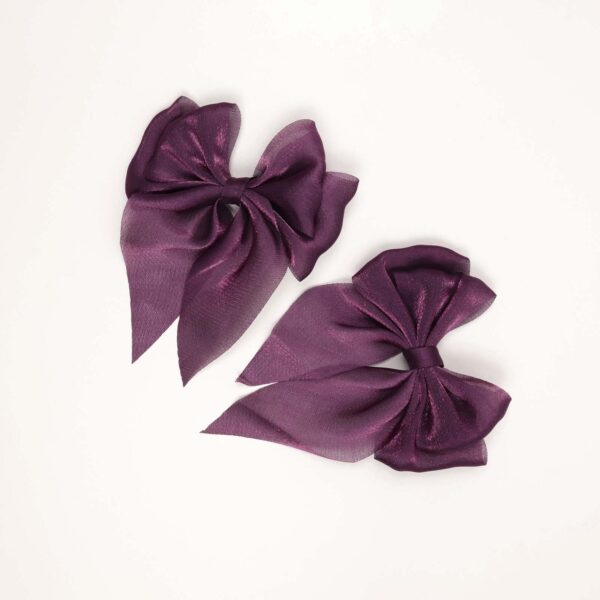 Soft Satin Bow Hair Clips