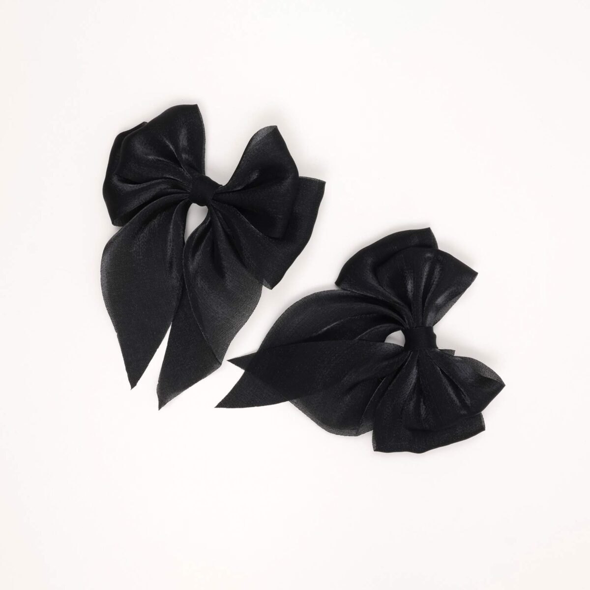 Soft Satin Bow Hair Clips - Image 7