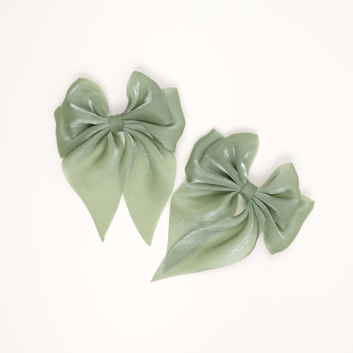 Soft Satin Bow Hair Clips - Image 6