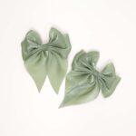 Soft Satin Bow Hair Clips - Image 6