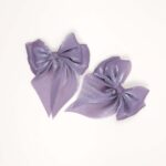 Soft Satin Bow Hair Clips - Image 2