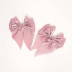 Soft Satin Bow Hair Clips - Image 4