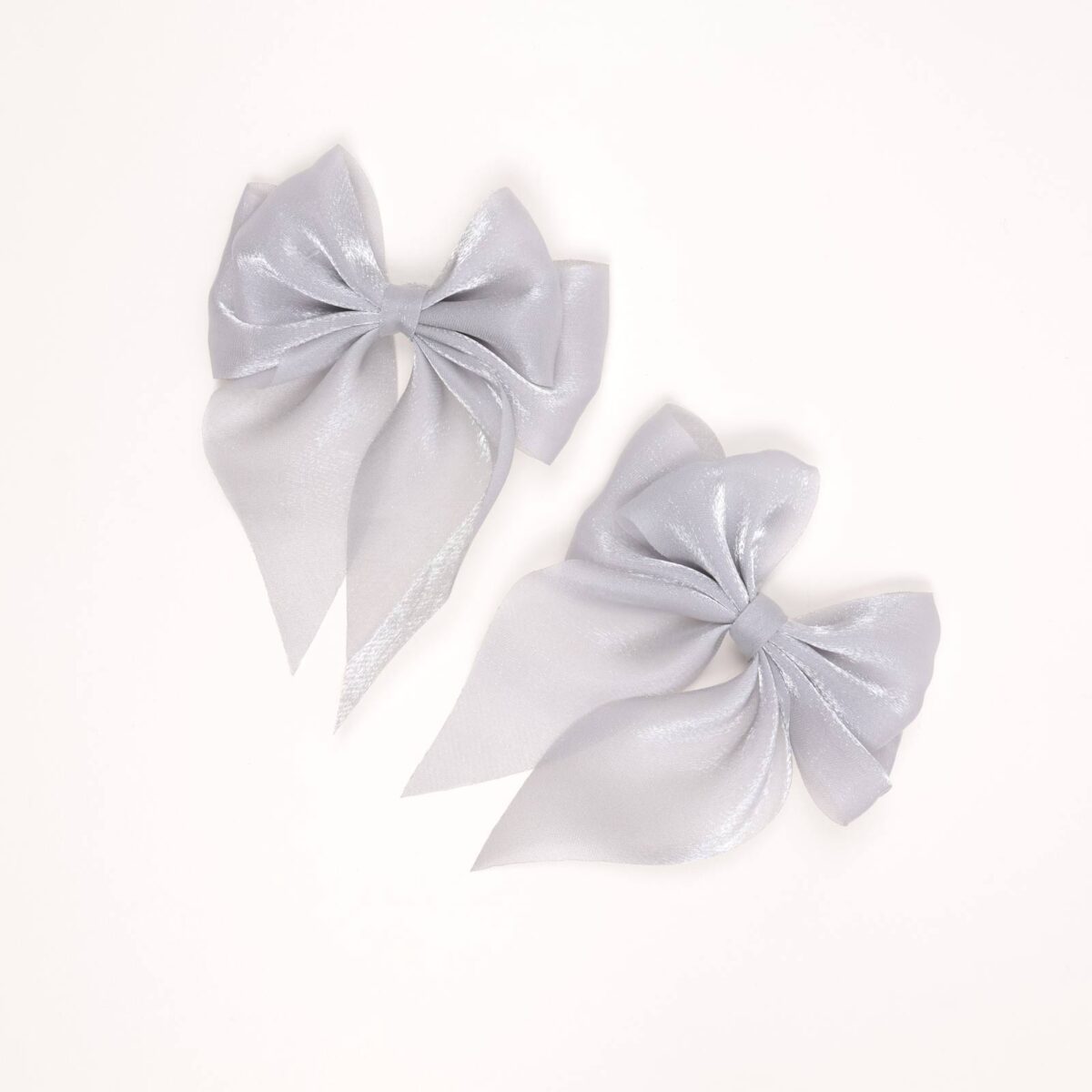 Soft Satin Bow Hair Clips - Image 5