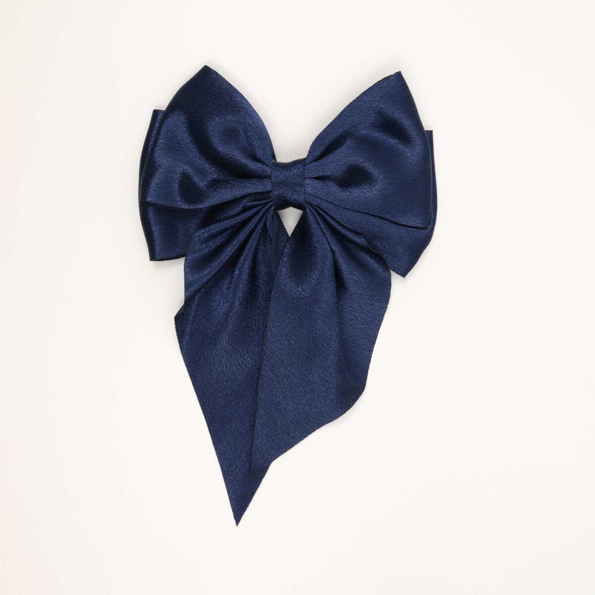 Glossy Short-Tail Bow Hair Clip - Image 1