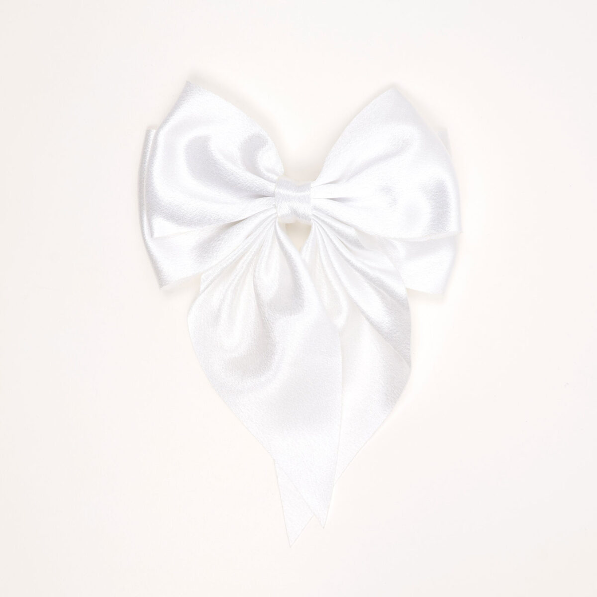 Glossy Short-Tail Bow Hair Clip - Image 2