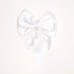 Glossy Short-Tail Bow Hair Clip - Image 2