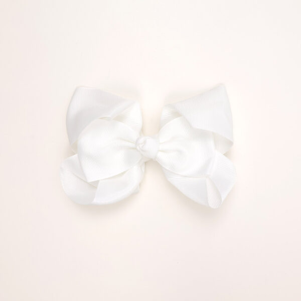 Textured Ribbon Bow Hair Clip