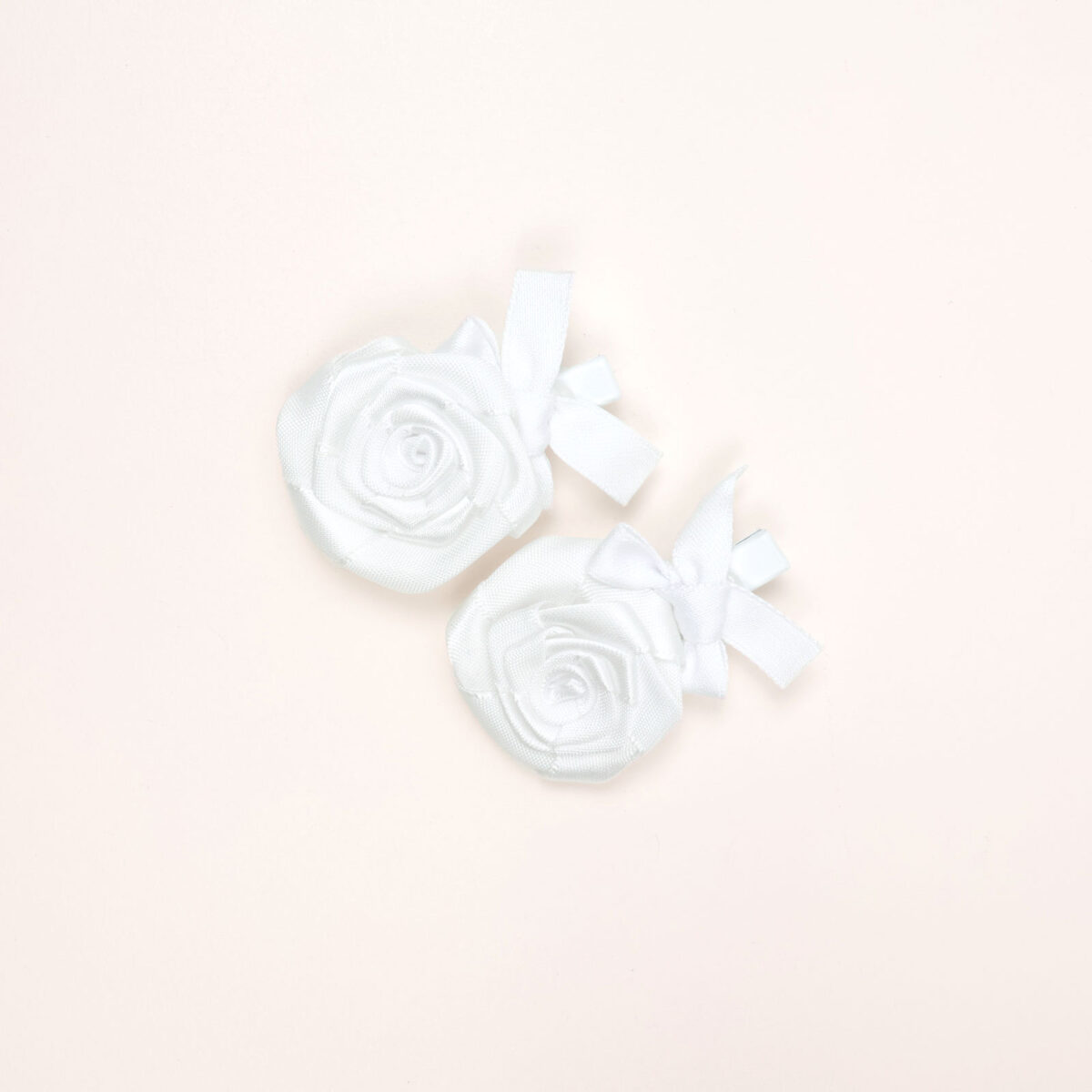 Rose Bow Hair Clips - Image 1