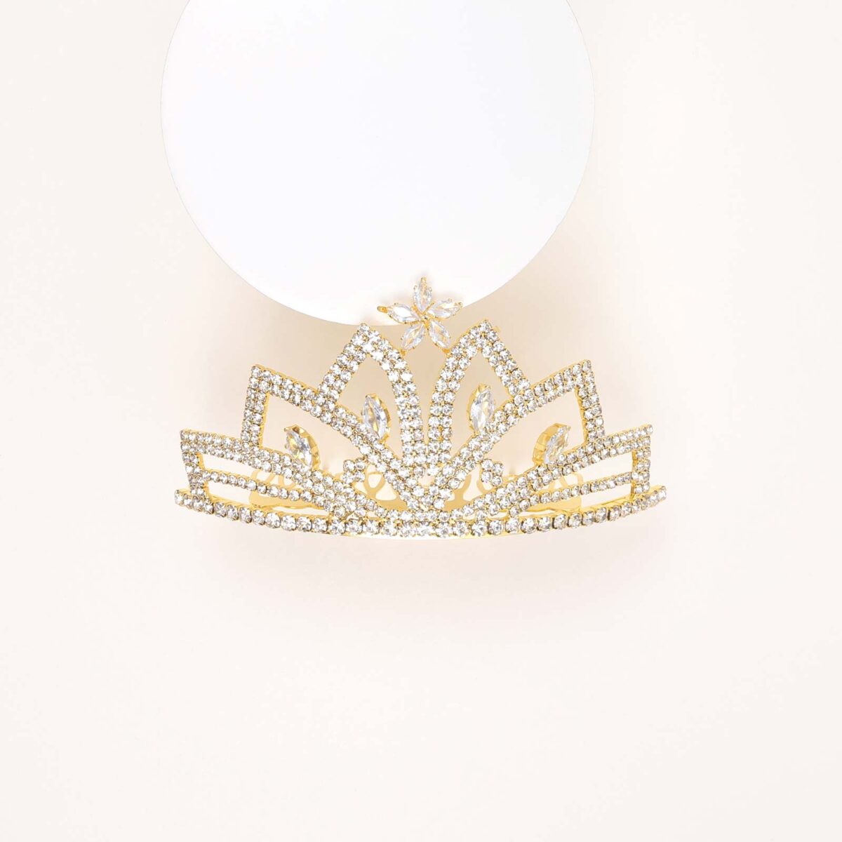 Queen Crown Crystal Tiara - Image 1