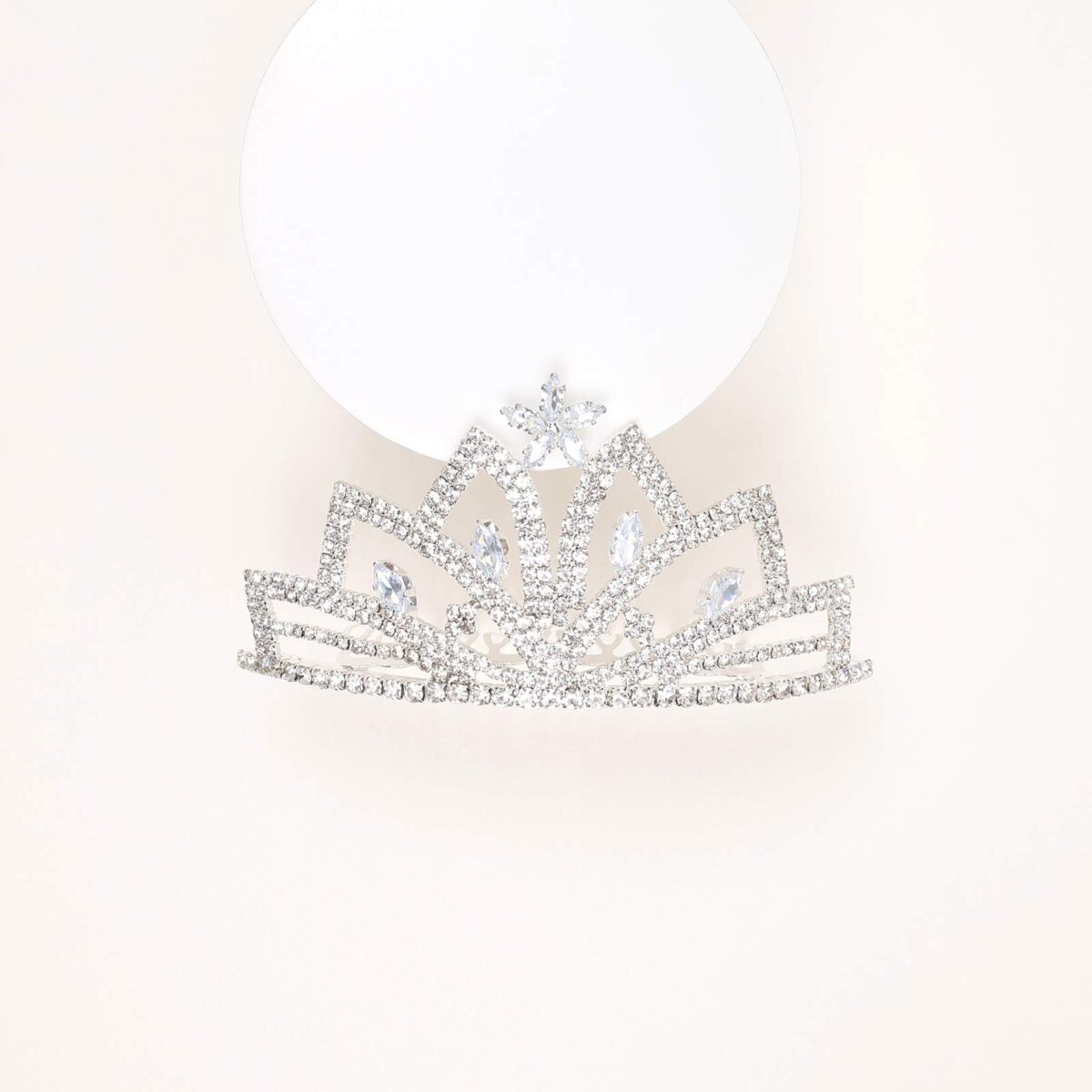Queen Crown Crystal Tiara - Image 2