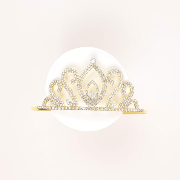 Teardrop Rhinestone Queen Crown