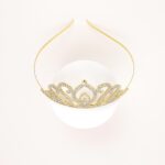 Teardrop Rhinestone Queen Crown - Image 3