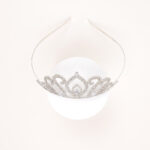 Teardrop Rhinestone Queen Crown - Image 4