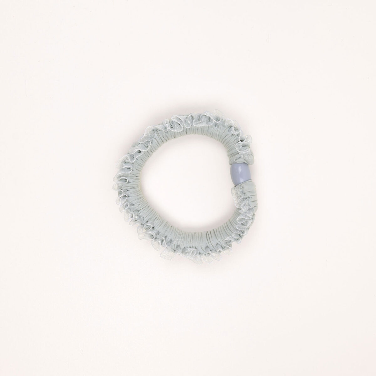 Ruffled Scrunchie with Bead Accent - Image 4