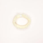 Ruffled Scrunchie with Bead Accent - Image 3
