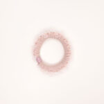 Ruffled Scrunchie with Bead Accent - Image 2
